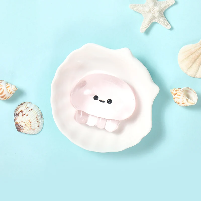 Crystal Pink Jellyfish Taba Squishy