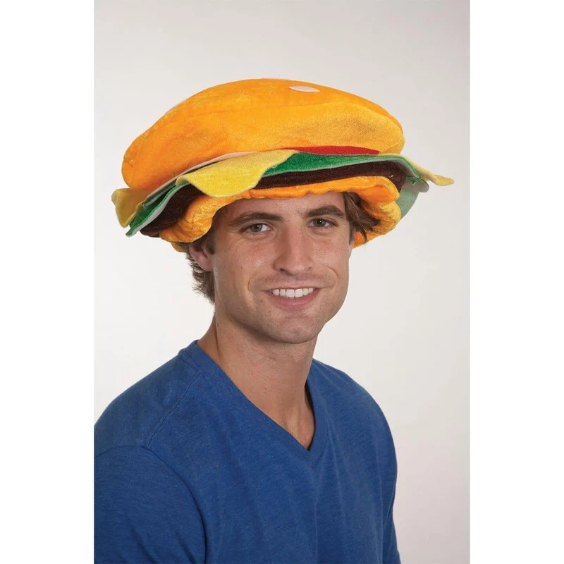 Hamburger hat for adults