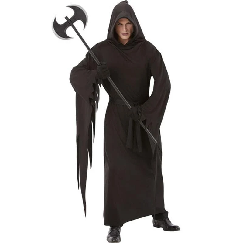 Black terror robe for adults
