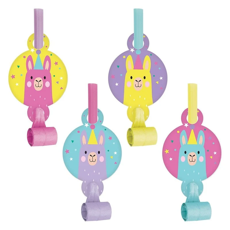 Llama Party blowouts, 8 per package