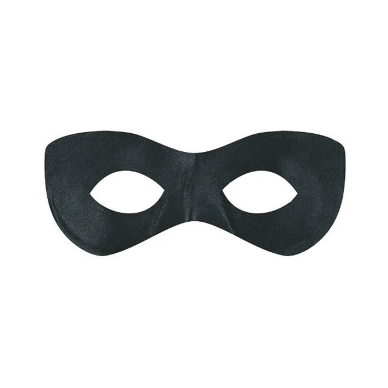 Black super hero mask for adults