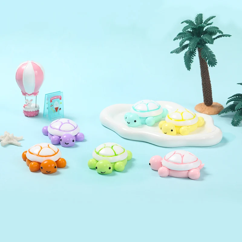 6pc Colorful Rainbow Turtle Taba Squishy