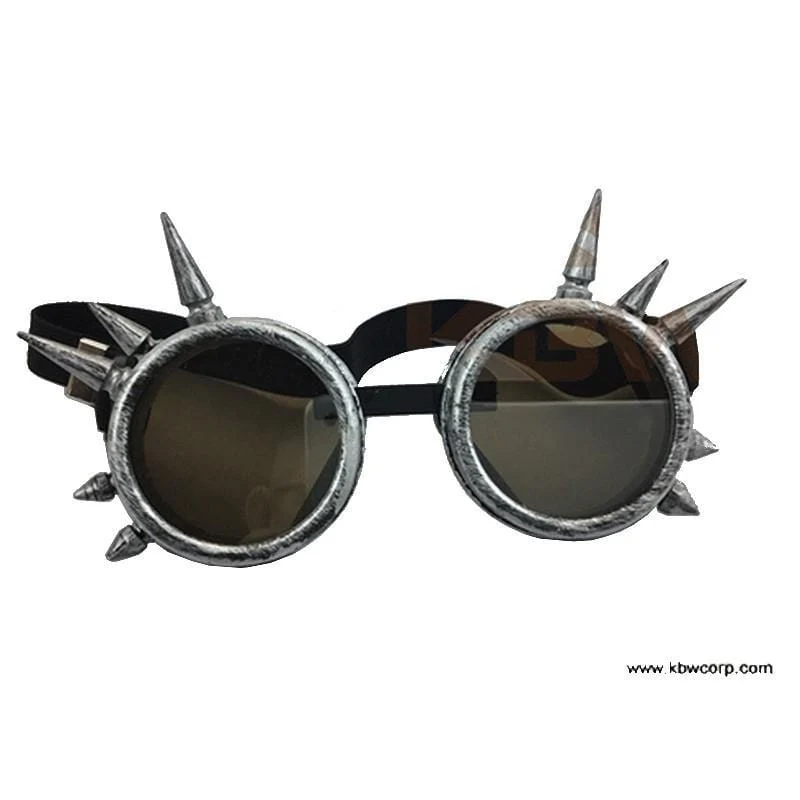 Silver steampunk glasses