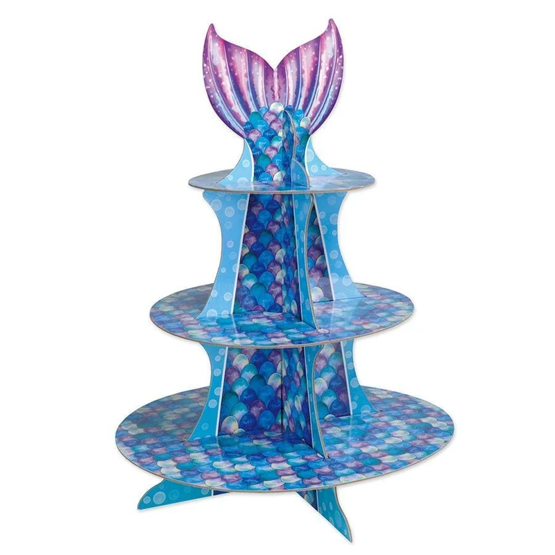 Mermaid cupcake stand