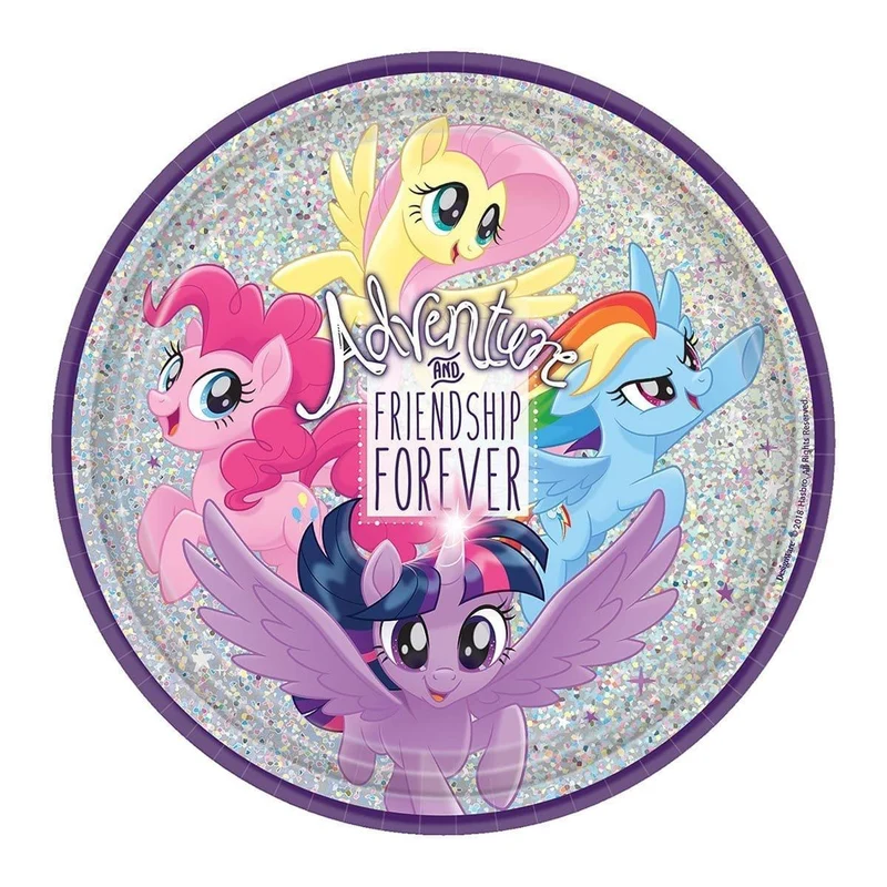 My Little Pony Dinner Plates 9 inches, 8 per package