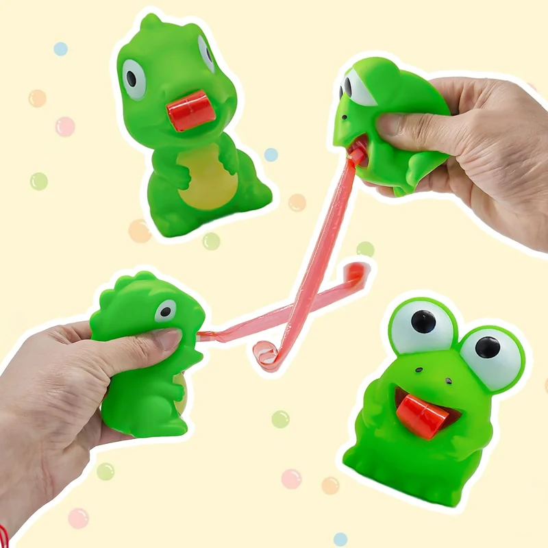 Squishy Grenouille & Dinosaure Langue Anti-Stress Fidget
