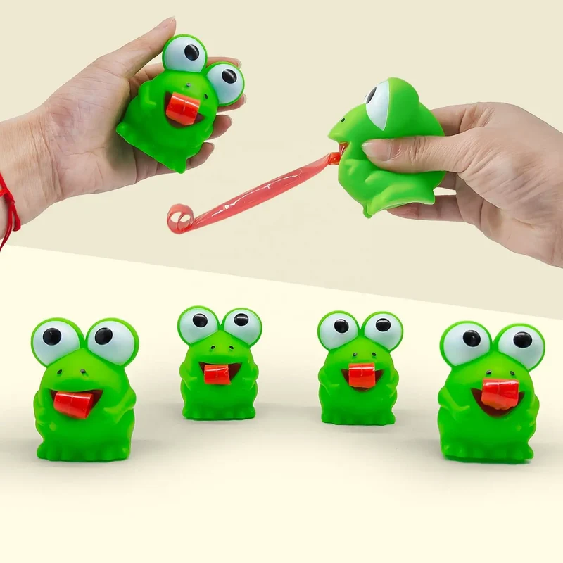 Squishy Grenouille & Dinosaure Langue Anti-Stress Fidget