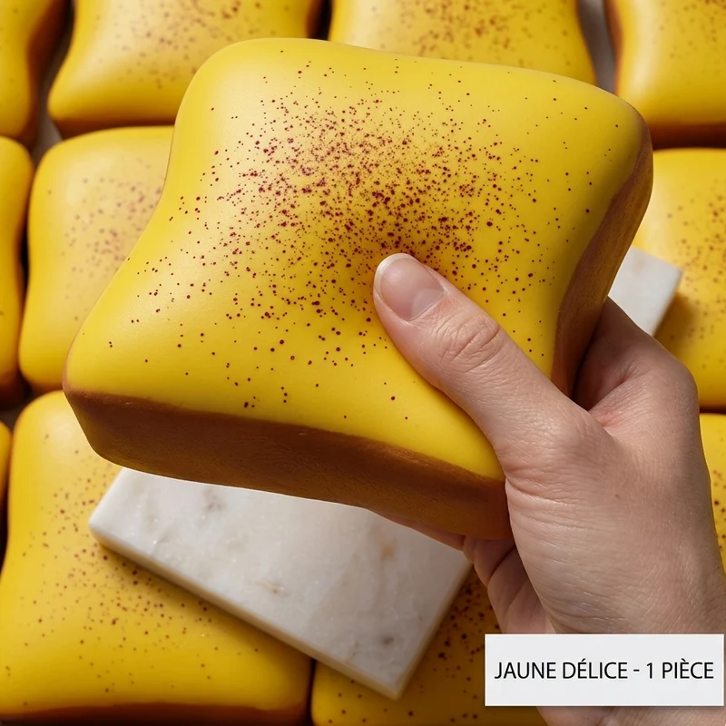 Squishy Toast Pain Grillé Anti-Stress Rebond Lent