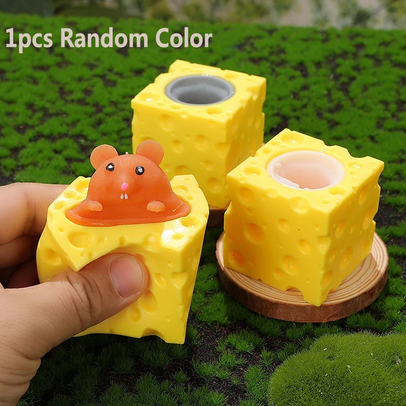 Squishy Souris Pop-Up Fromage Anti-Stress