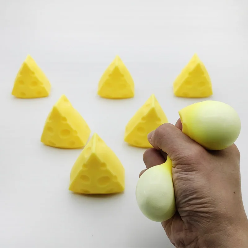 Squishy Fromage à Pincer Anti-Stress Rebond Lent