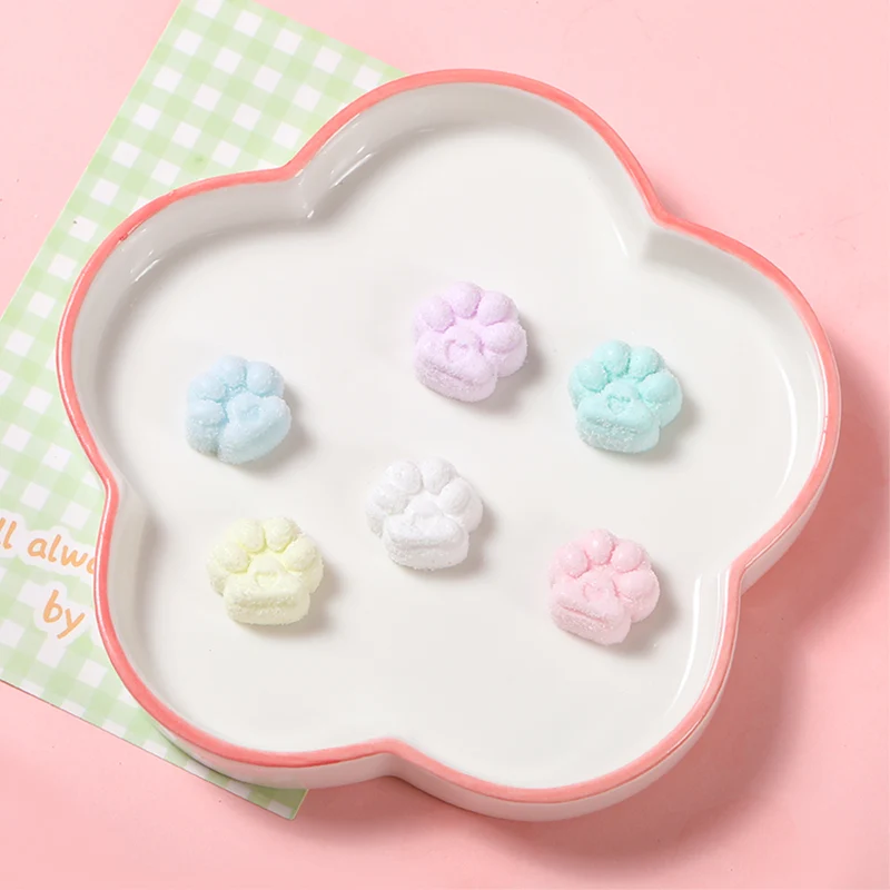 6pc Small Mini Cat Paw Taba Squishy