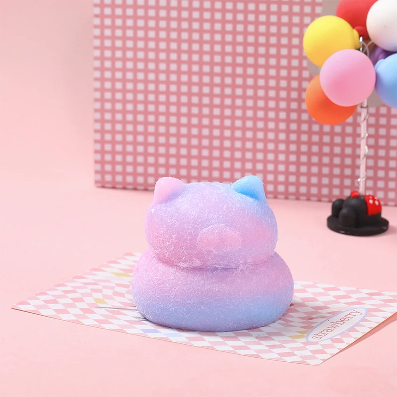Pink Blue Fat Cat Squishy