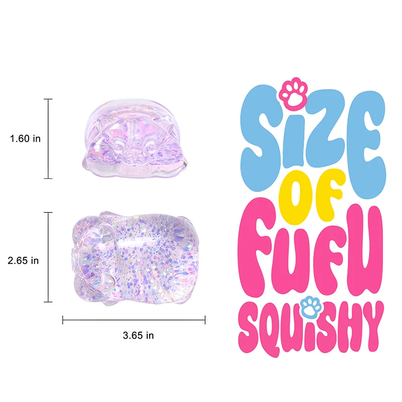 Glow-in-dark Lying Pig Taba Squishy