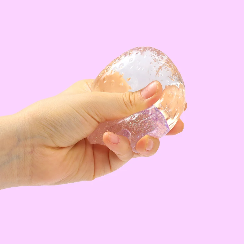 Purple Glow-in-dark Strawberry Taba Squishy