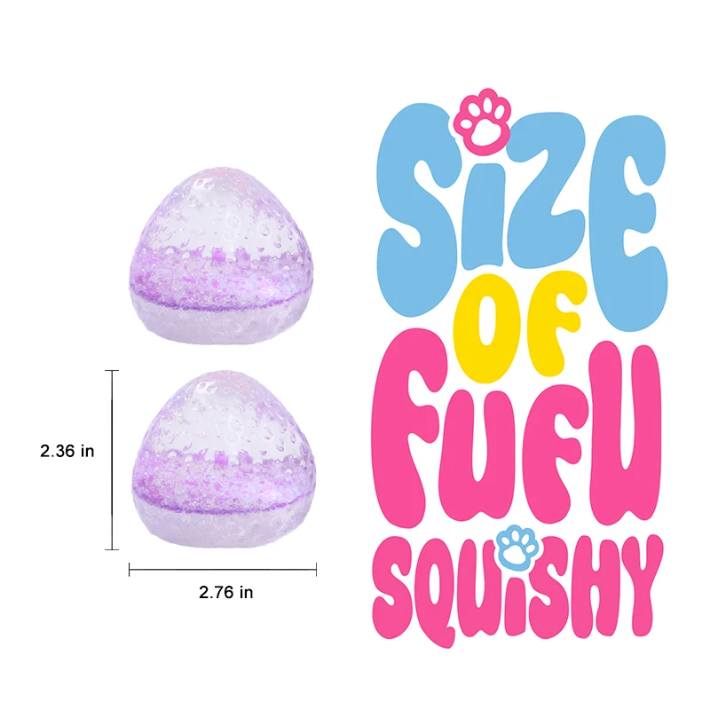 Purple Glow-in-dark Strawberry Taba Squishy