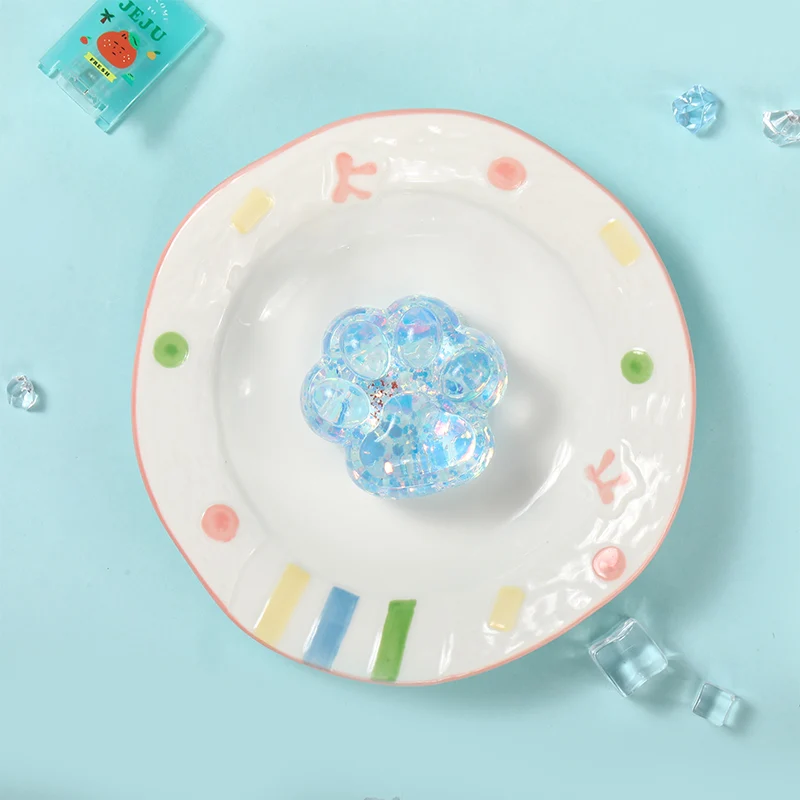Blue Sparkling Paw Taba Squishy