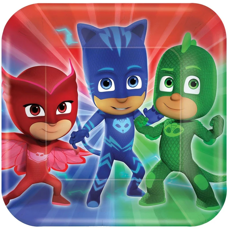 PJ Masks Dinner Plates 9 inches, 8 per package