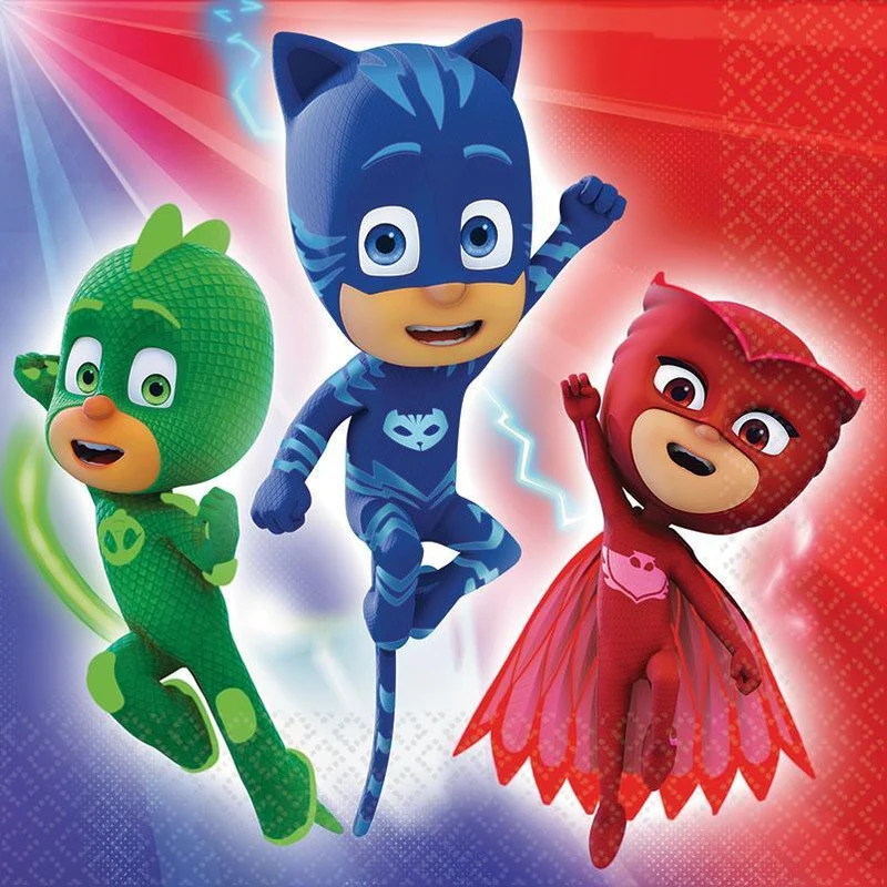 PJ Masks lunch napkins, 16 per package