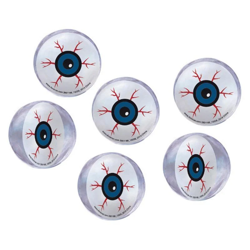 Eyeball bounce balls, 6 per package