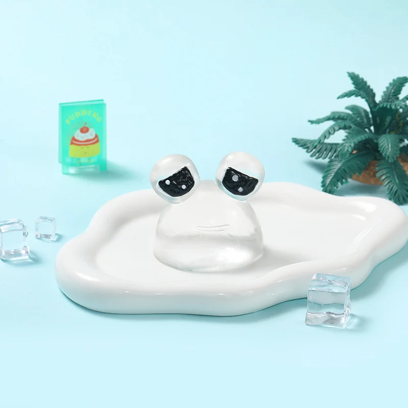 100g Crystal Sad Frog Pou Taba Squishy