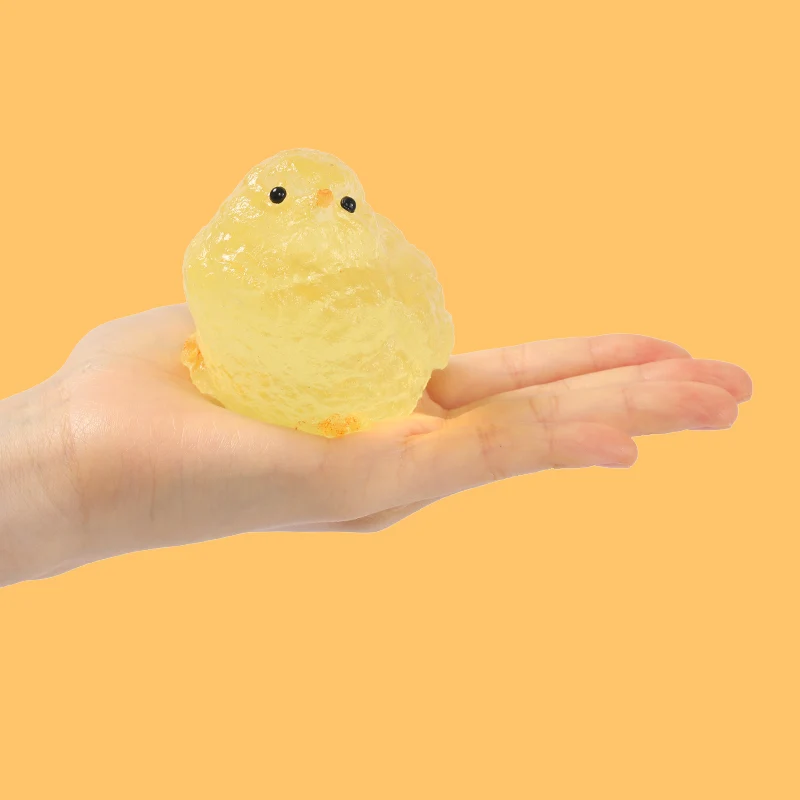 130g Yellow Crystal Chicken Taba Squishy