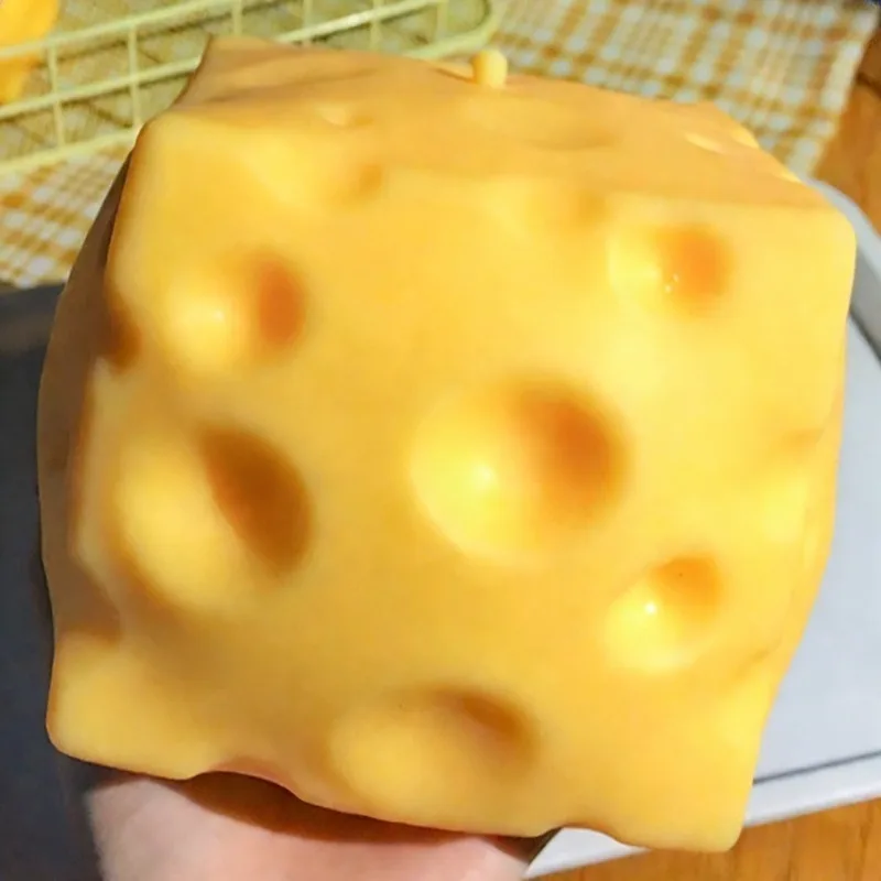 Squishy Fromage Géant XXL Rebond Lent