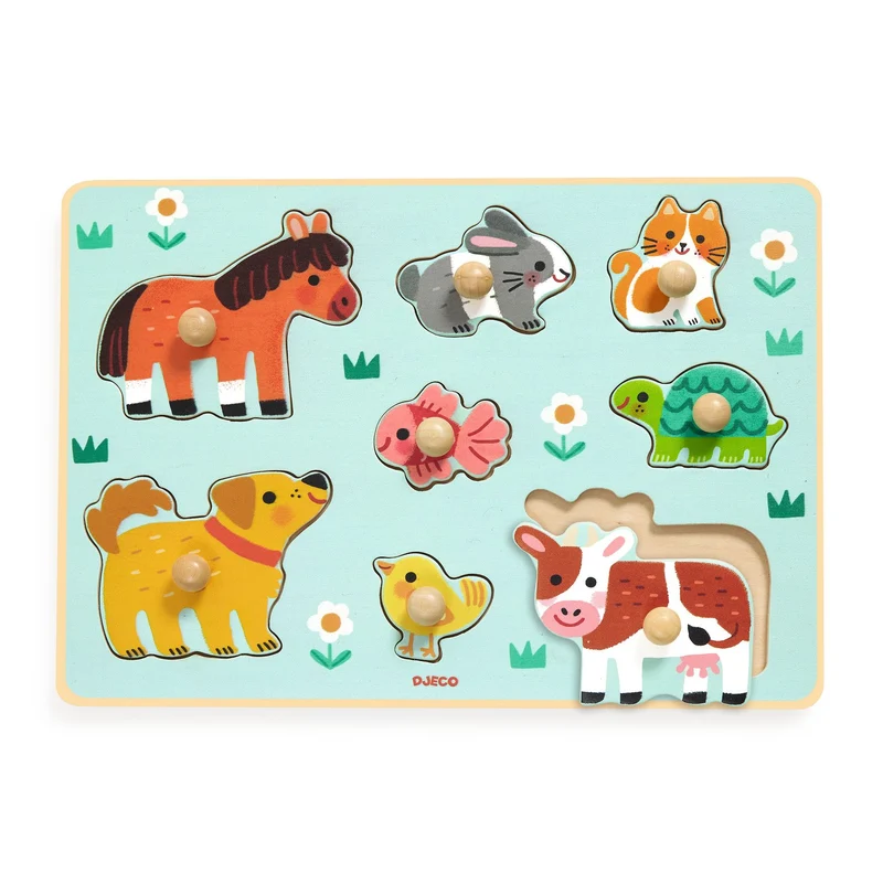 Puzzle animaux en bois Dogn'Co - Djeco