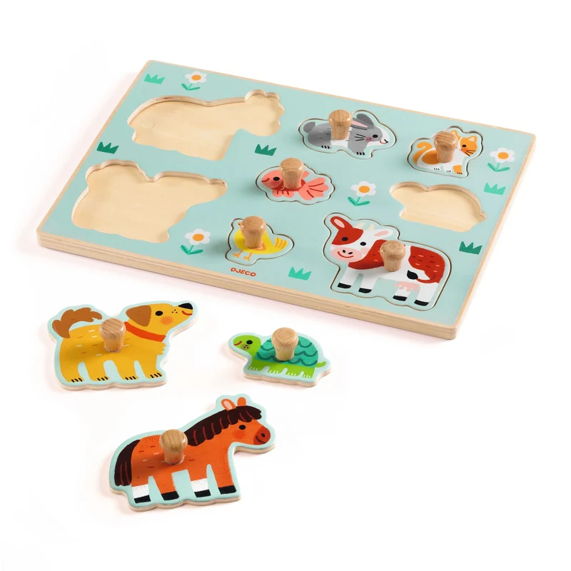 Puzzle animaux en bois Dogn'Co - Djeco
