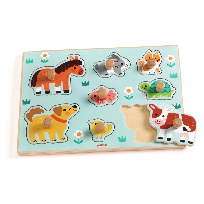 Puzzle animaux en bois Dogn'Co - Djeco