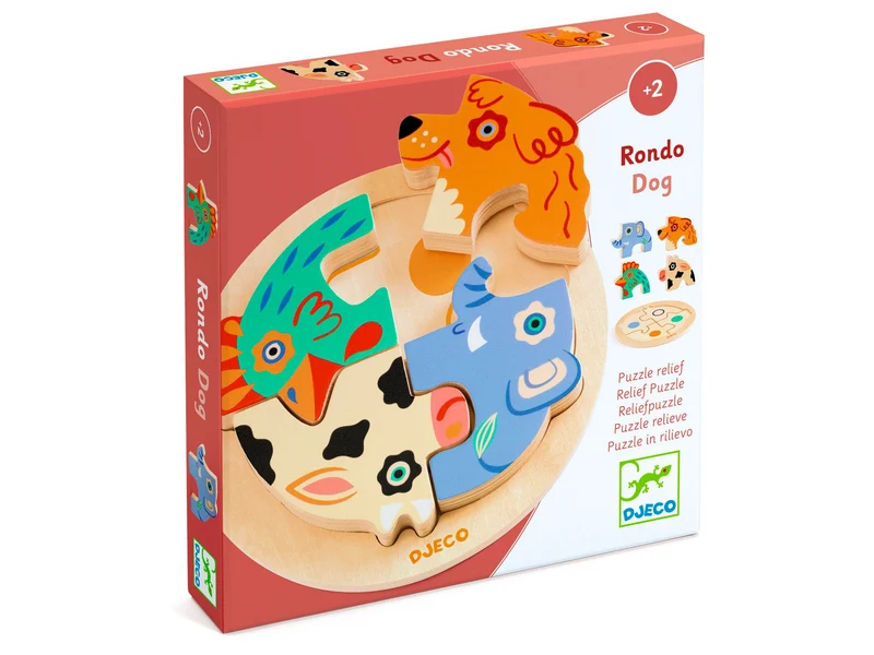 Puzzle relief bébé Rondo Dog - Djeco