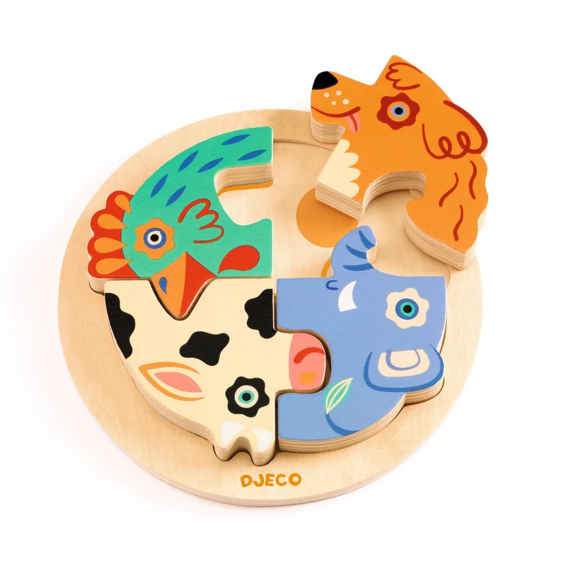 Puzzle relief bébé Rondo Dog - Djeco