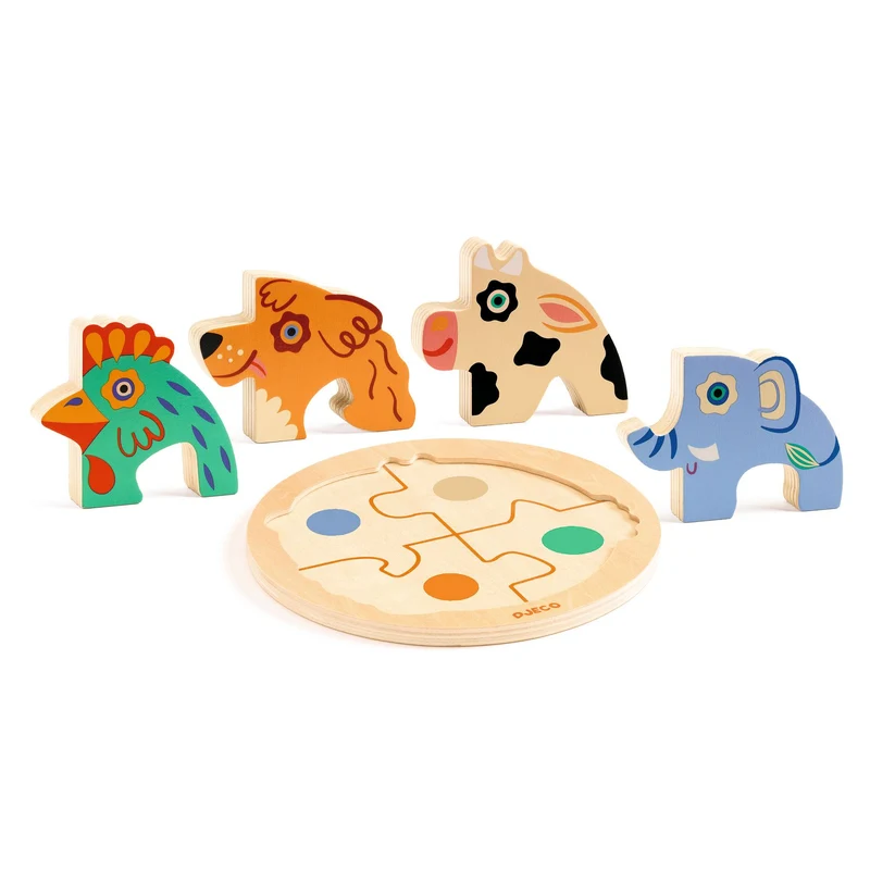 Puzzle relief bébé Rondo Dog - Djeco