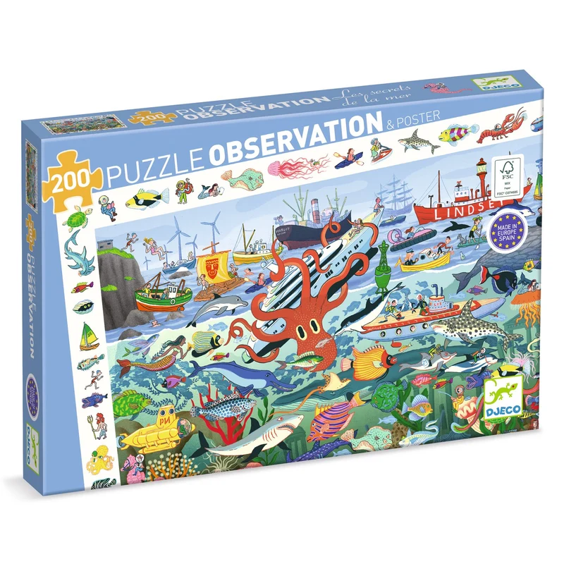 Puzzle Les secrets de la mer 200 pièces - Djeco