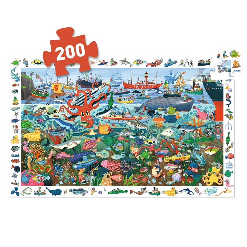 Puzzle Les secrets de la mer 200 pièces - Djeco