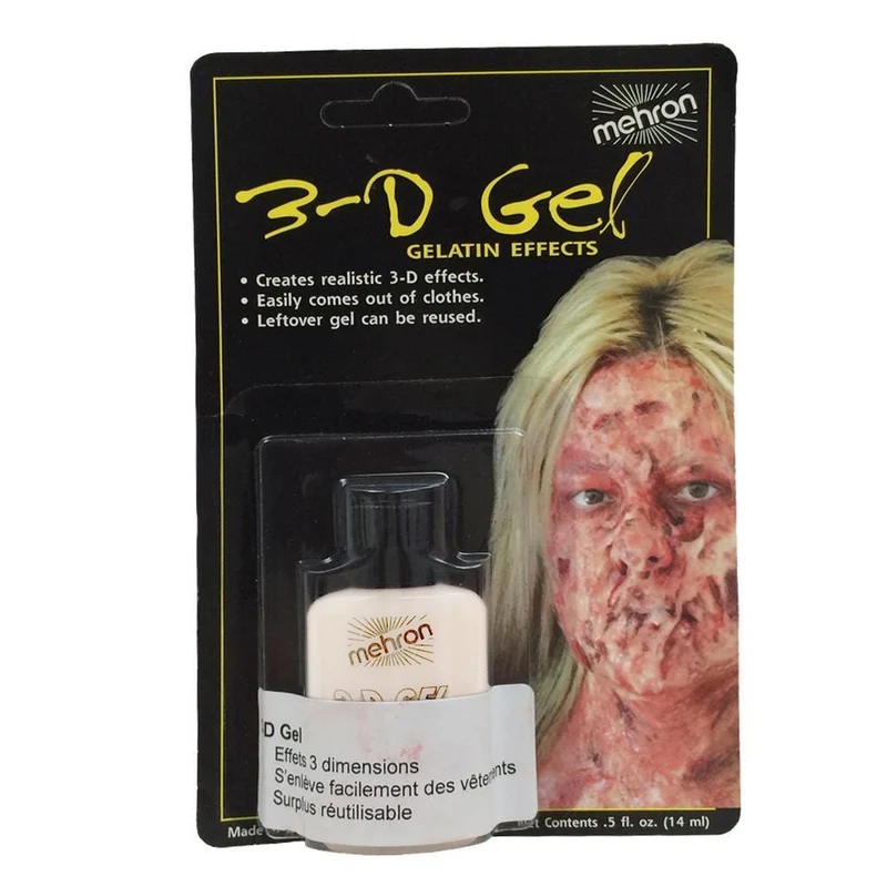 Mehron Clear 3D gel, 0.5 ounce