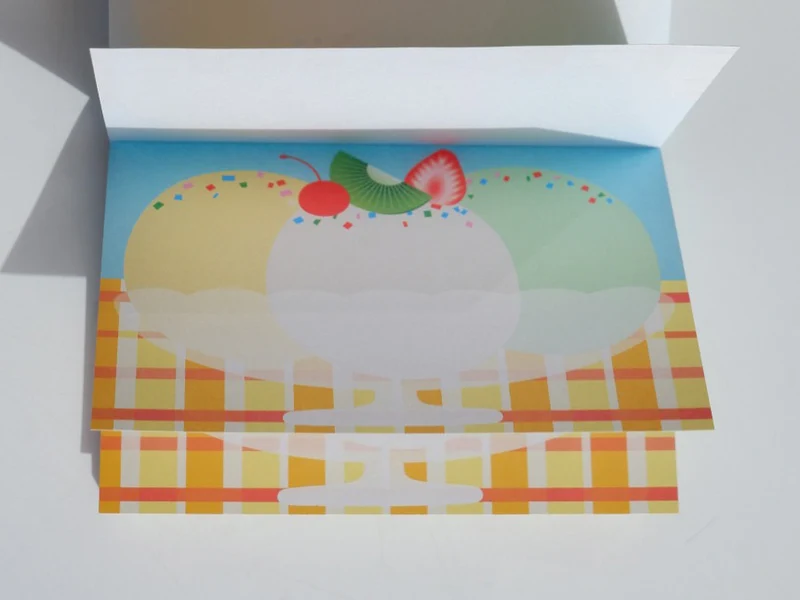 Mini bloc memo coupe glacée - Fruit fries Design Lab