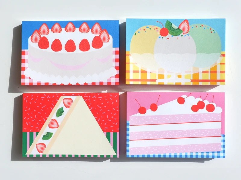 Mini bloc memo coupe glacée - Fruit fries Design Lab