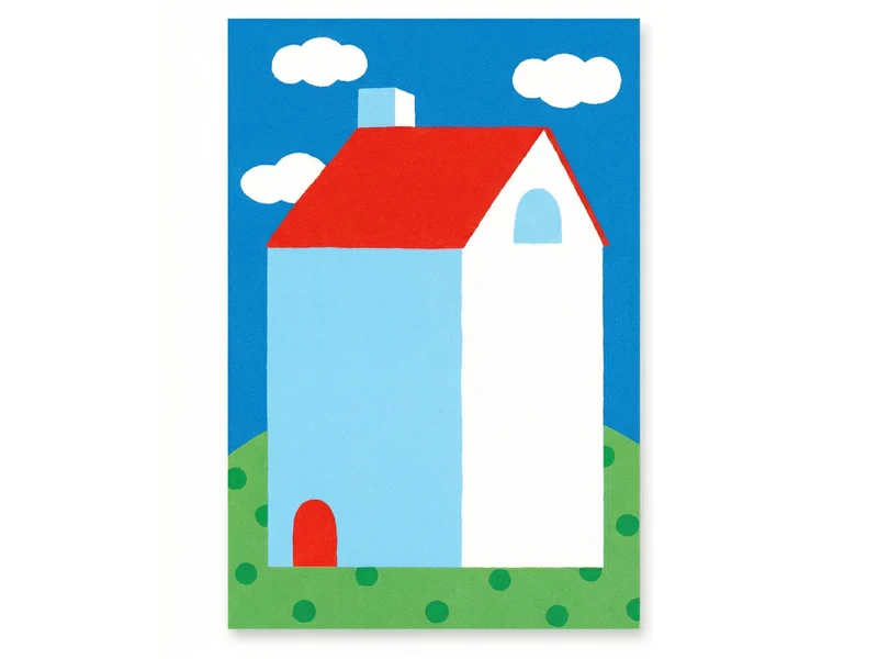 Mini bloc notes maison toit rouge - Fruit fries Design Lab