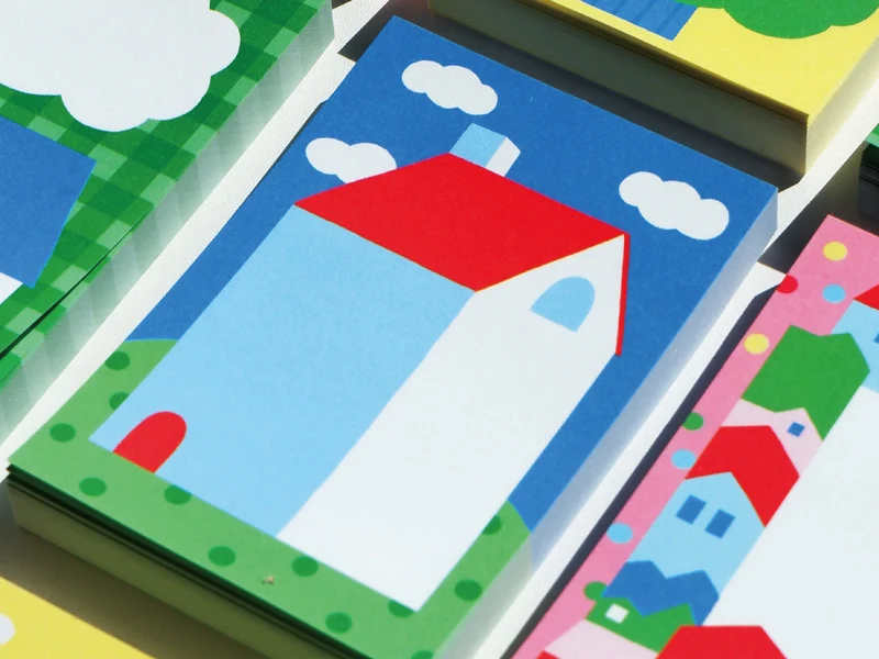 Mini bloc notes maison toit rouge - Fruit fries Design Lab