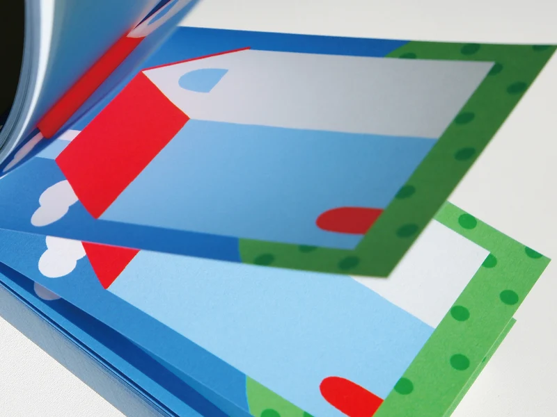 Mini bloc notes maison toit rouge - Fruit fries Design Lab