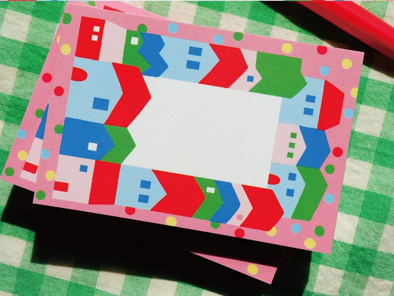 Mini bloc notes village rose - Fruit fries Design Lab