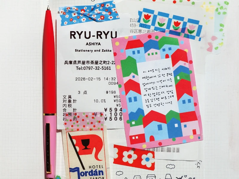 Mini bloc notes village rose - Fruit fries Design Lab