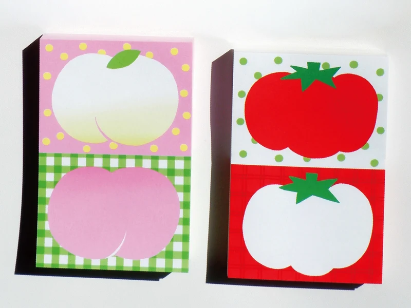 Mini Bloc Memo Pêches - Fruit fries Design Lab