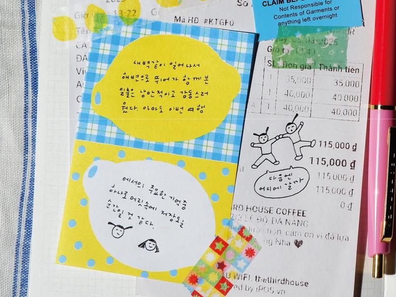 Mini Bloc Memo Citrons - Fruit Fries Design Lab