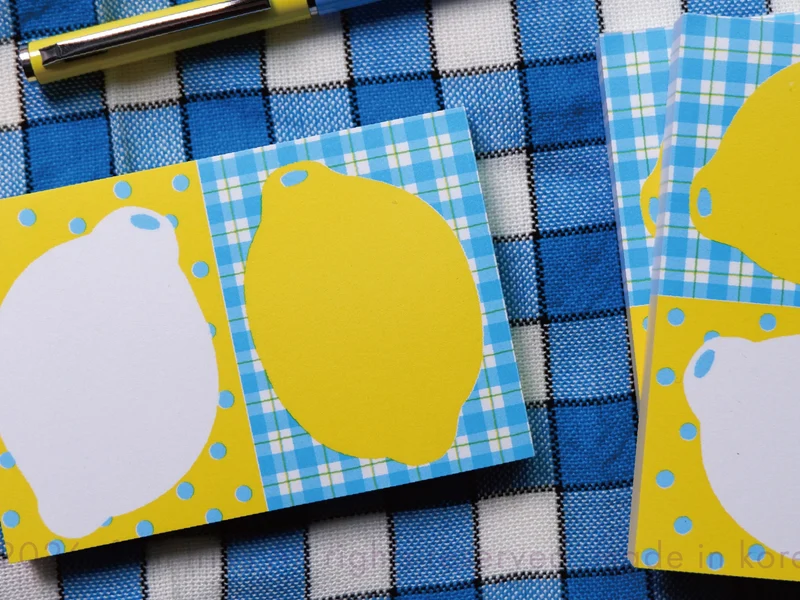 Mini Bloc Memo Citrons - Fruit Fries Design Lab