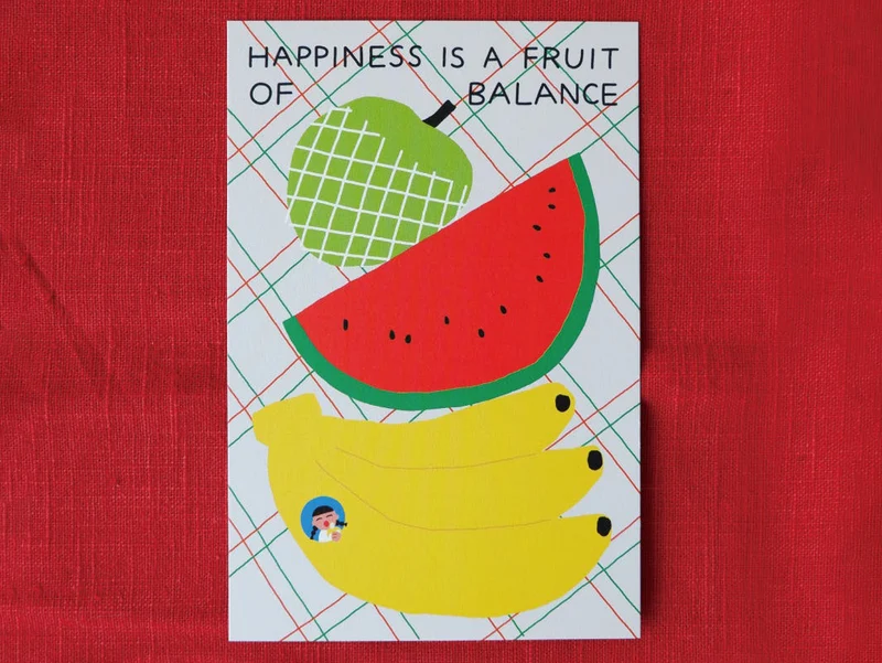 Carte postale Fruit of balance - Fruit Fries Design Lab