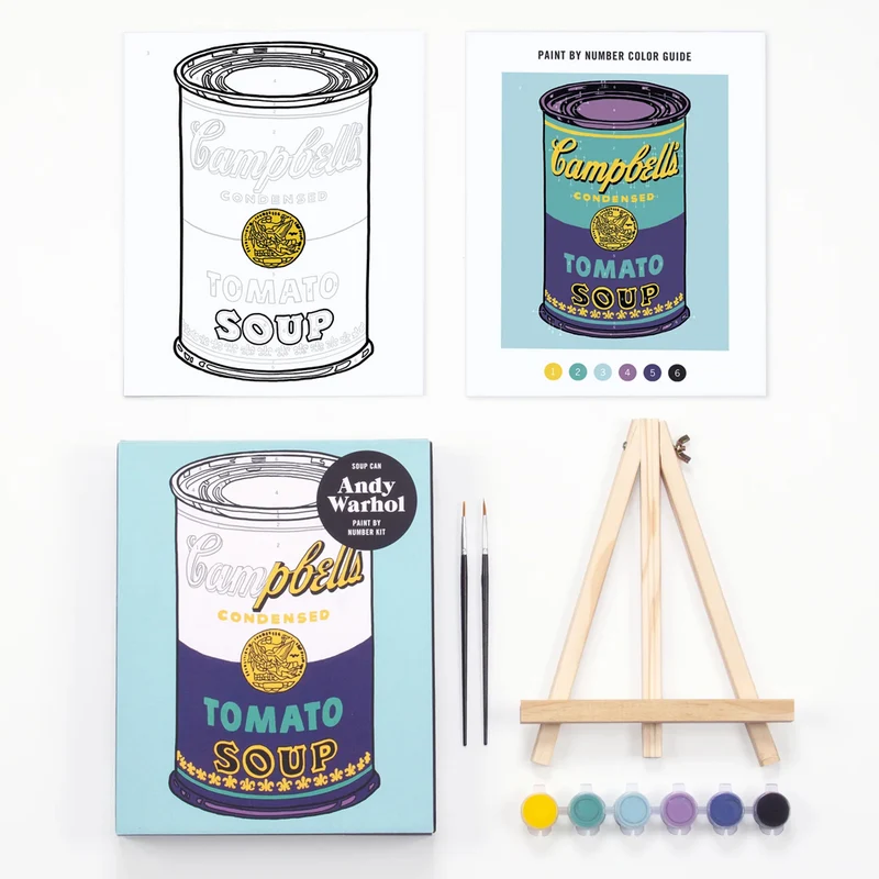 Andy Warhol Soup Can Paint By Number Kit-