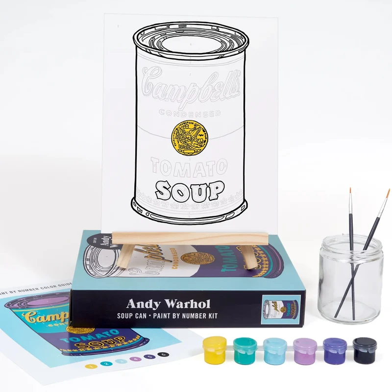 Andy Warhol Soup Can Paint By Number Kit-