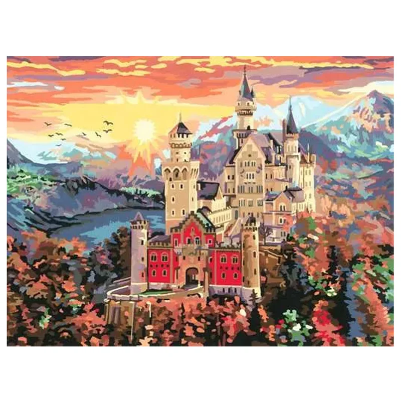 Fairytale Castle 12x16 Paint by Number
