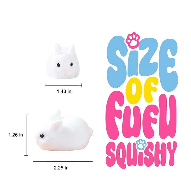 Little White Rabbit Taba Squishy